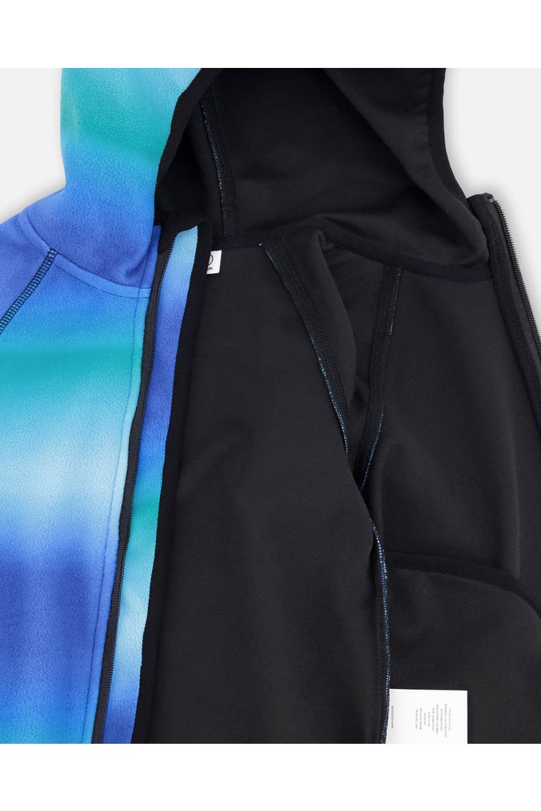 Softshell Gradient Jacket, Alternate, color, Blue To Black Gradient