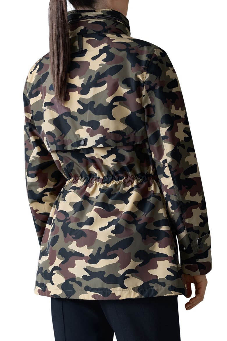 Keryn Hooded Rain Jacket, Alternate, color, CAMOUFLAGE PRINT