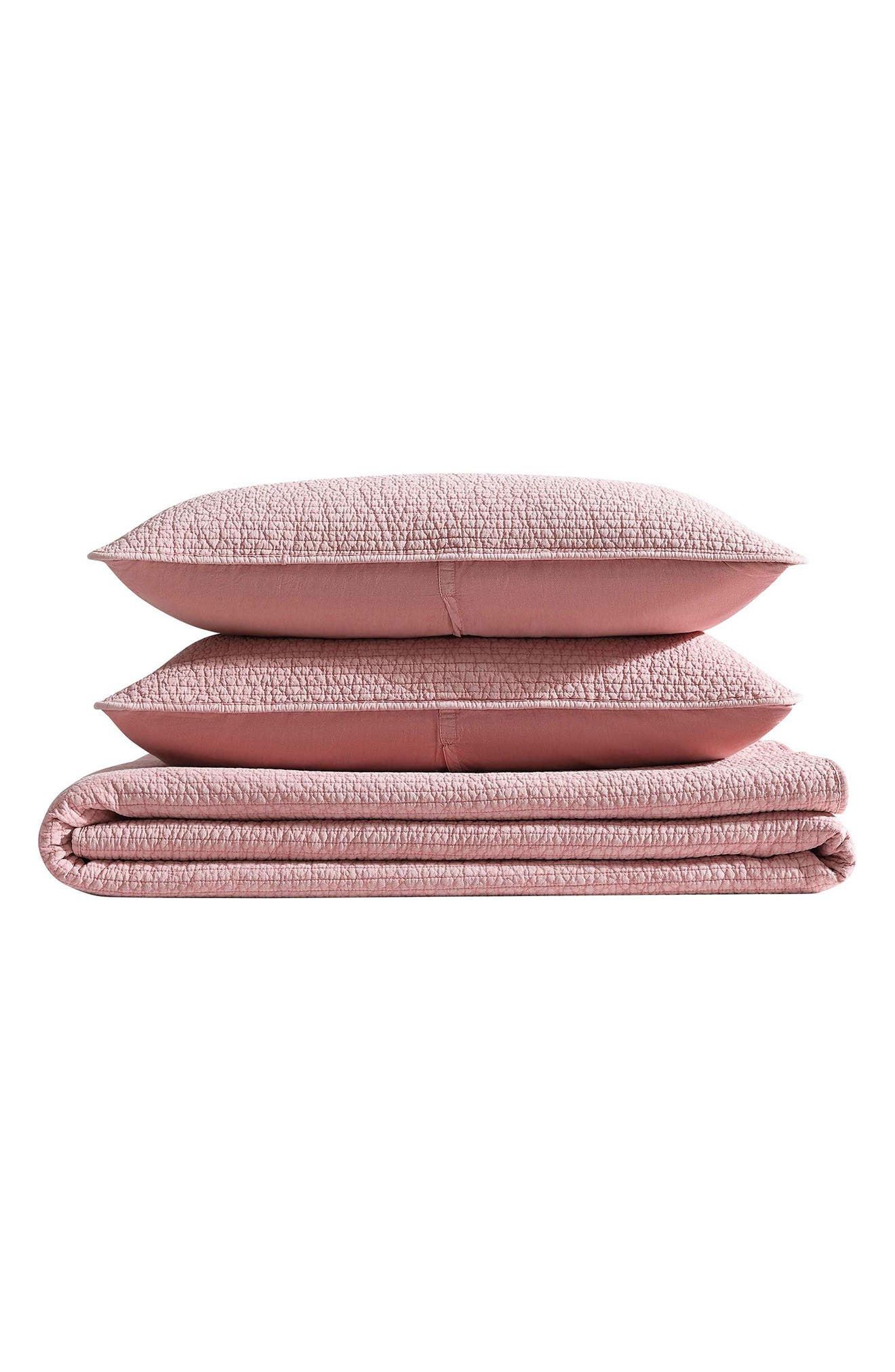 Nautica Seashore Stitch Cotton Quilt & Sham Set