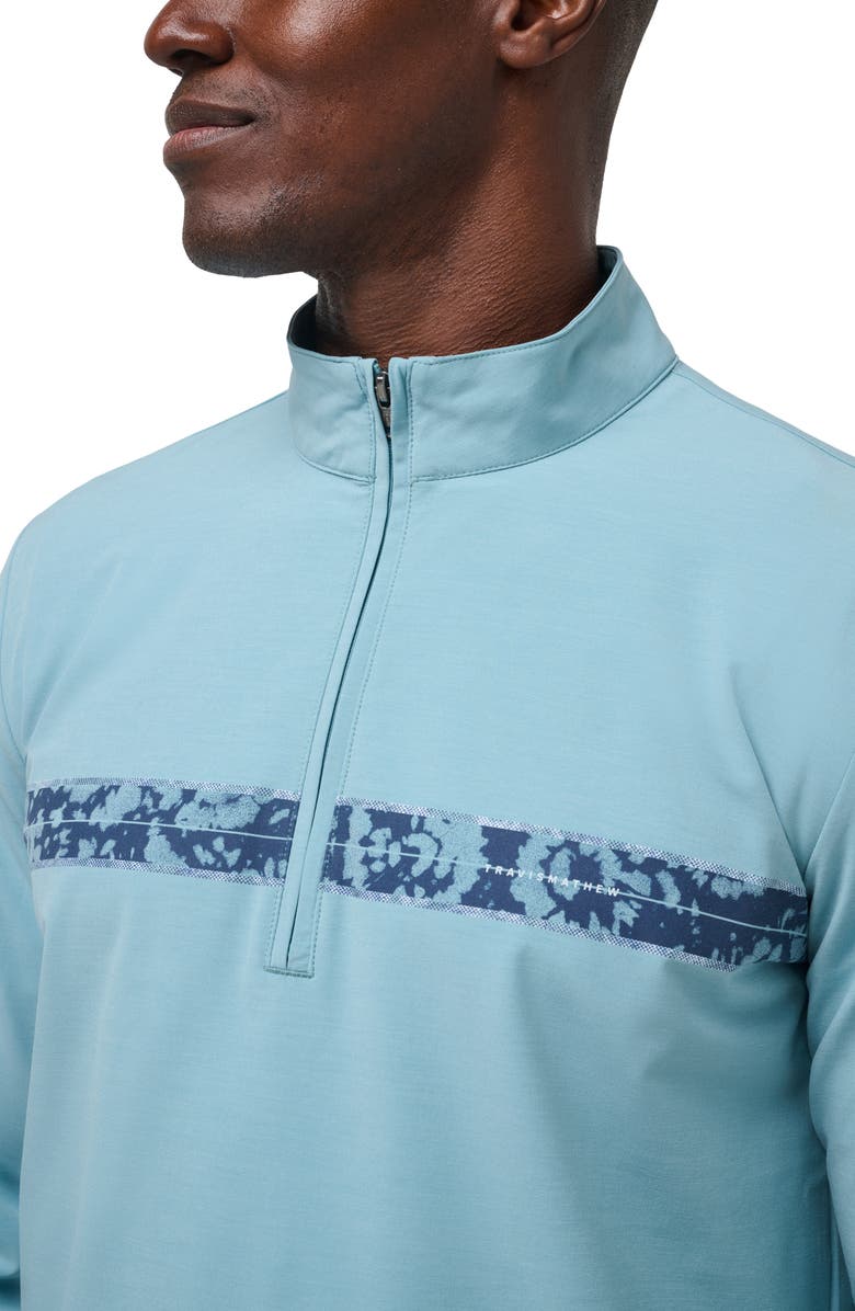 TravisMathew Swell Season Quarter Zip Top, Alternate, color, Cameo