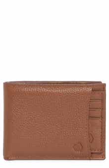 Johnston & Murphy Sliding 2-in-1 Pebbled Leather Bifold Wallet