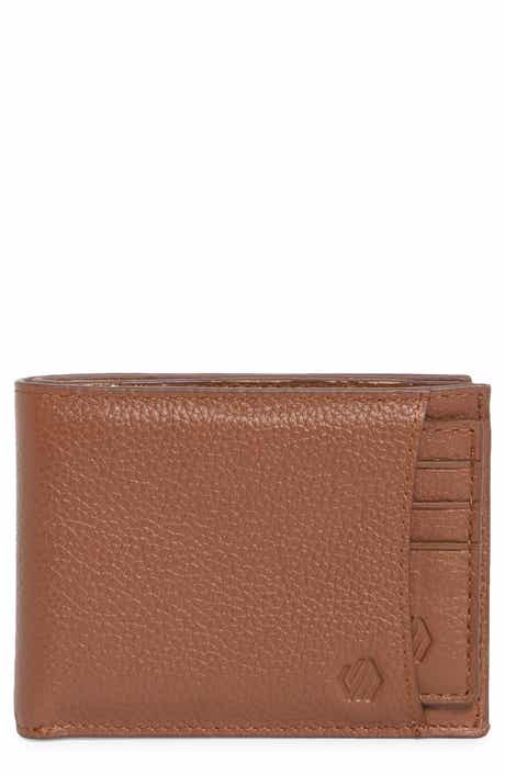 Johnston & Murphy Sliding 2-in-1 Pebbled Leather Bifold Wallet