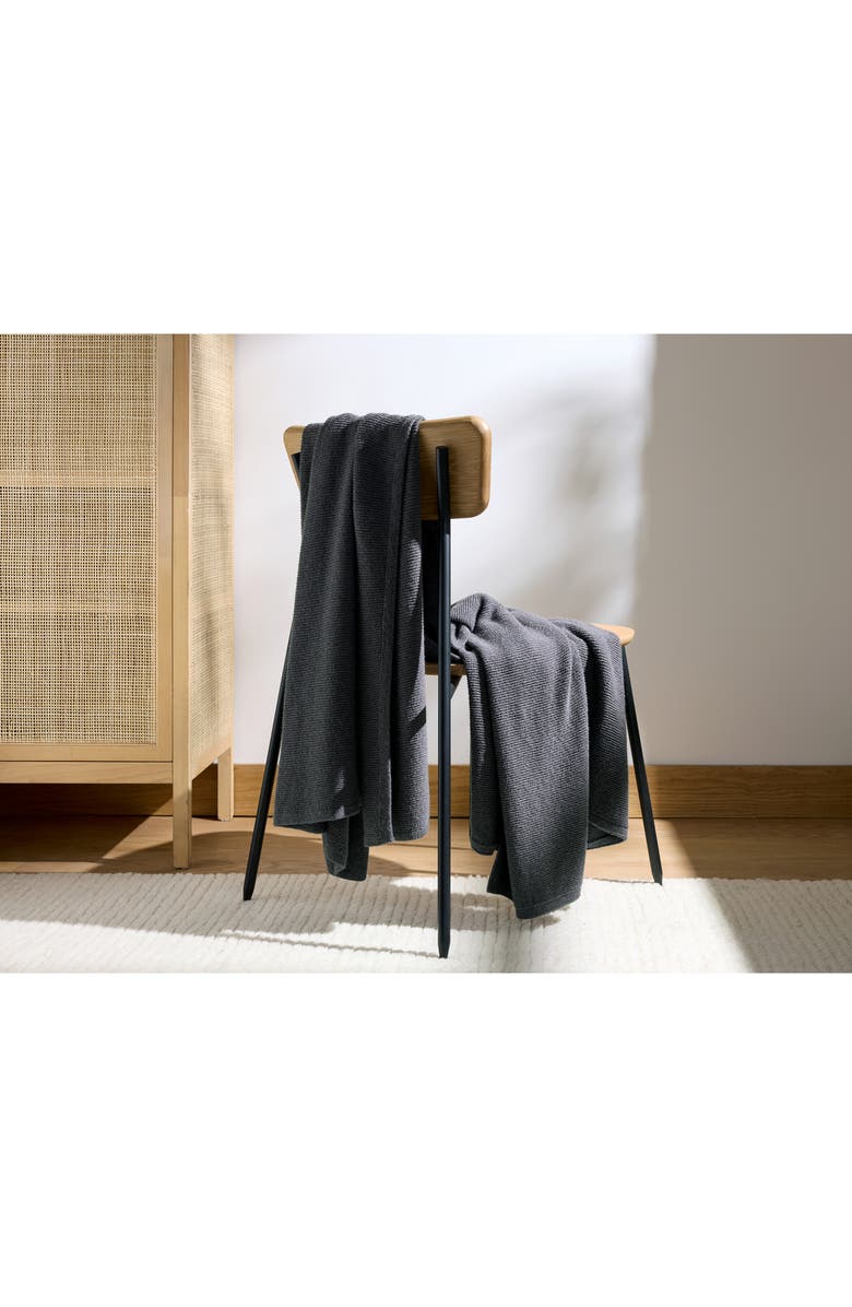 Parachute Soft Spun Cotton Blend Knit Throw Blanket, Alternate, color, 