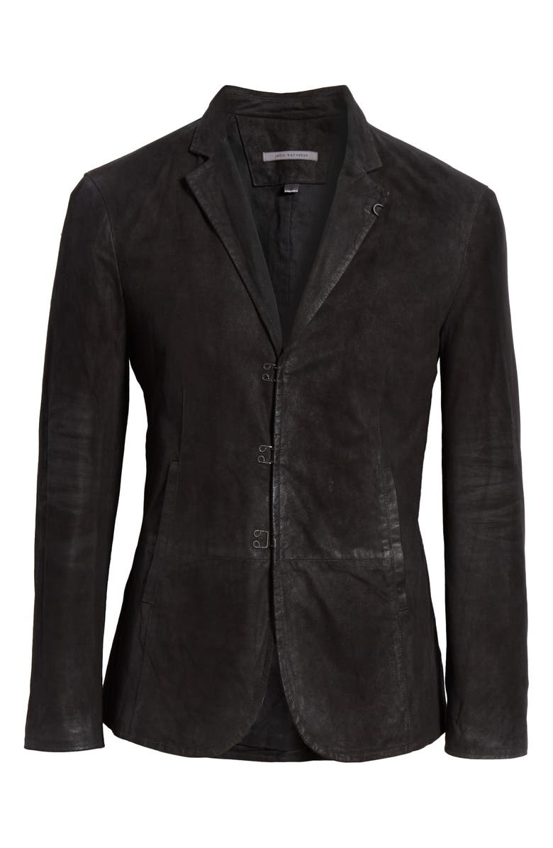 John Varvatos Slim Fit Suede Blazer, Alternate, color, 