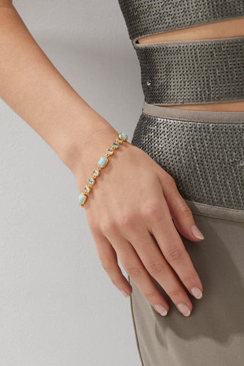 Nadri Cabarete Multi Line Bracelet In Gold