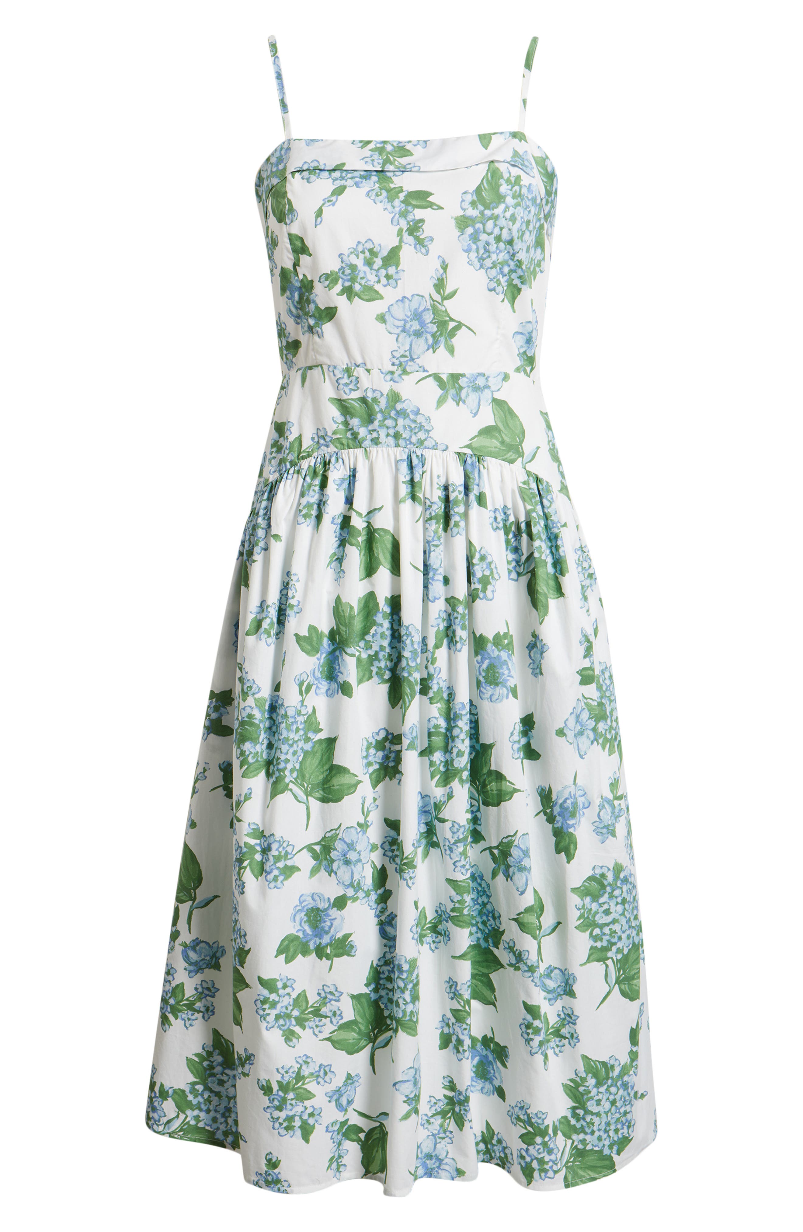 cece drop waist dress Cece Dupraz Clip Dot Drop Waist Dress In Blue - 40% Off