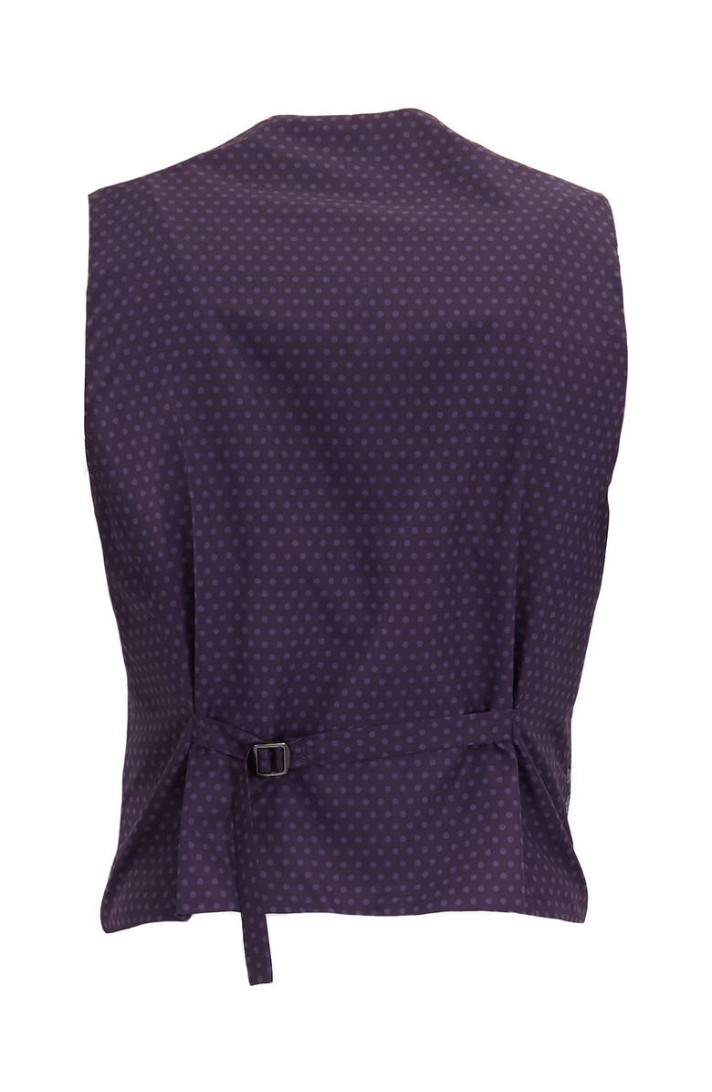 Lords of Harlech Wesley Tailored Wool Waistcoat, Alternate, color, Camo Mosaic Coal