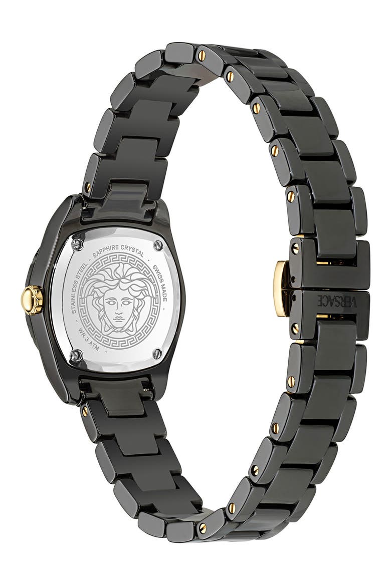 DV One Mini Bracelet Watch, 28mm, Alternate, color, BLACK