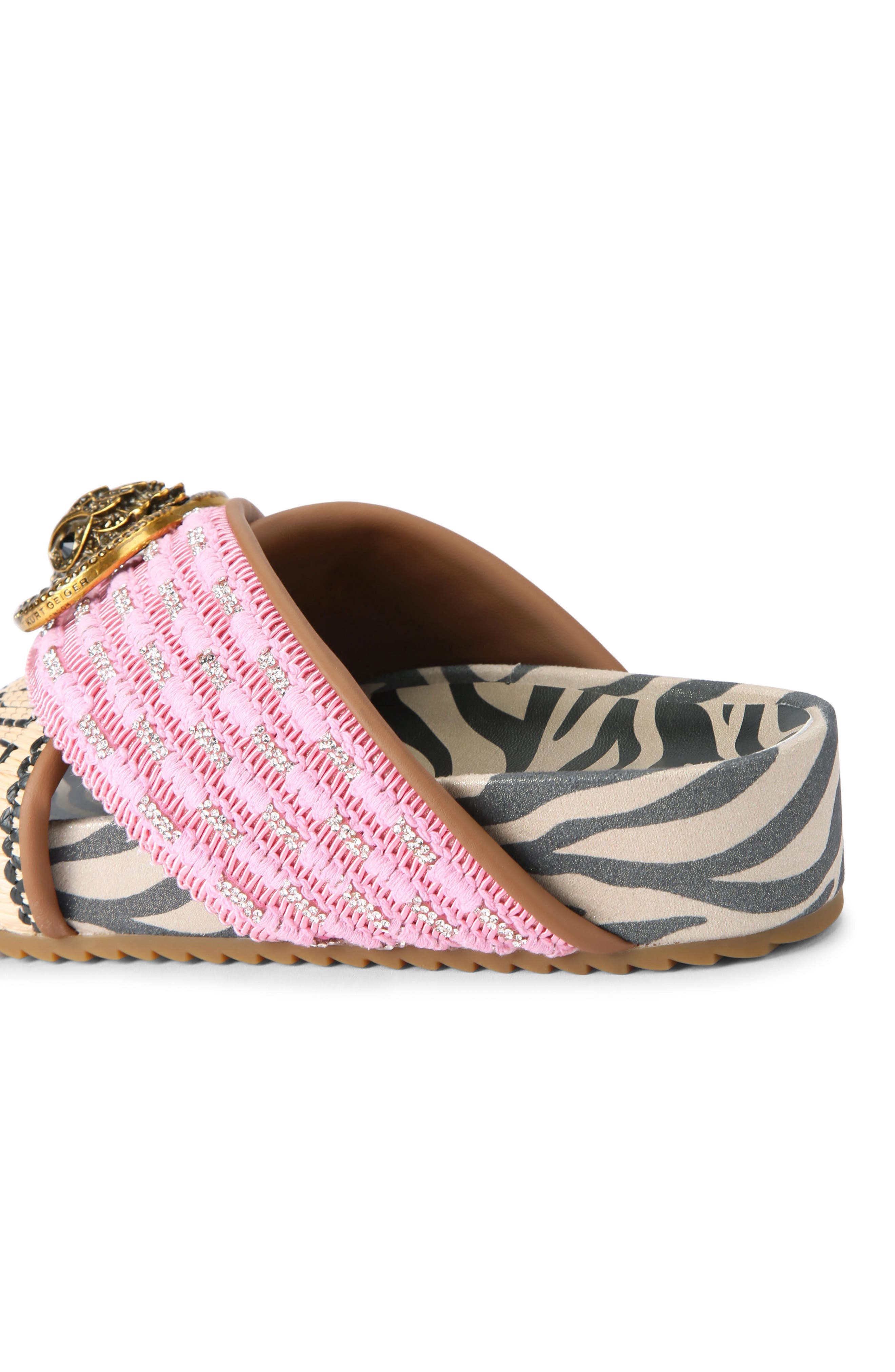 Chelsea Cross Strap Flatform Sandal, Alternate, color, OPEN PINK