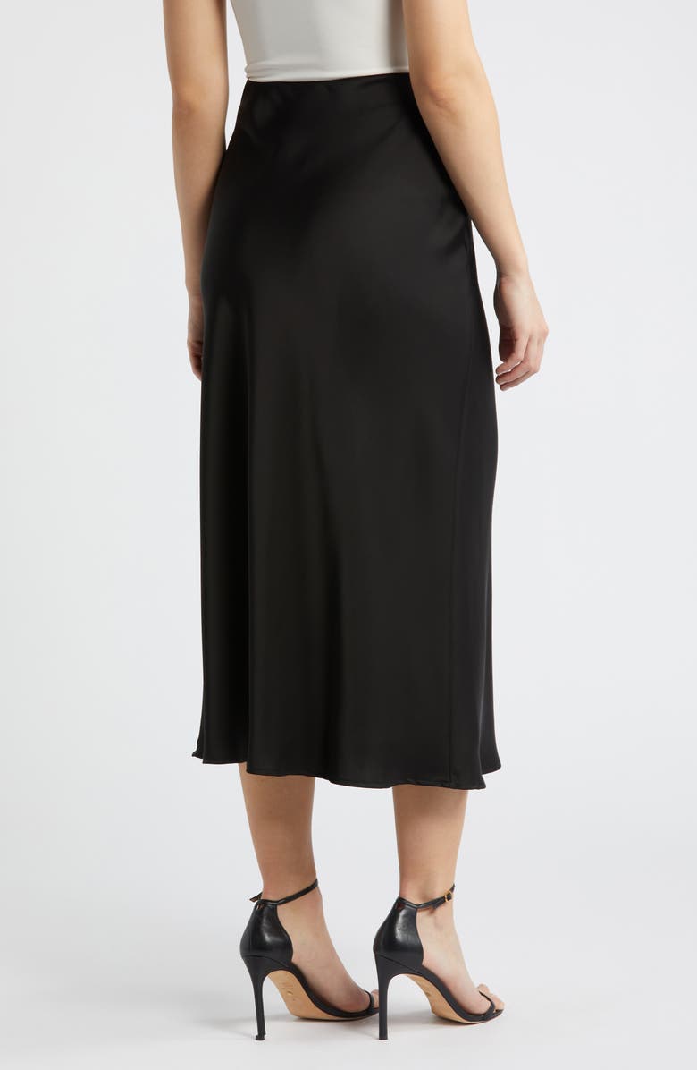Tahari ASL Satin Maxi Skirt, Alternate, color, 