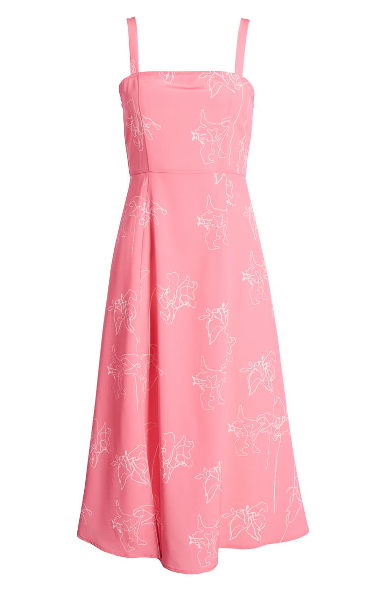 4SI3NNA Flower Sketch Sundress, Alternate, color, 