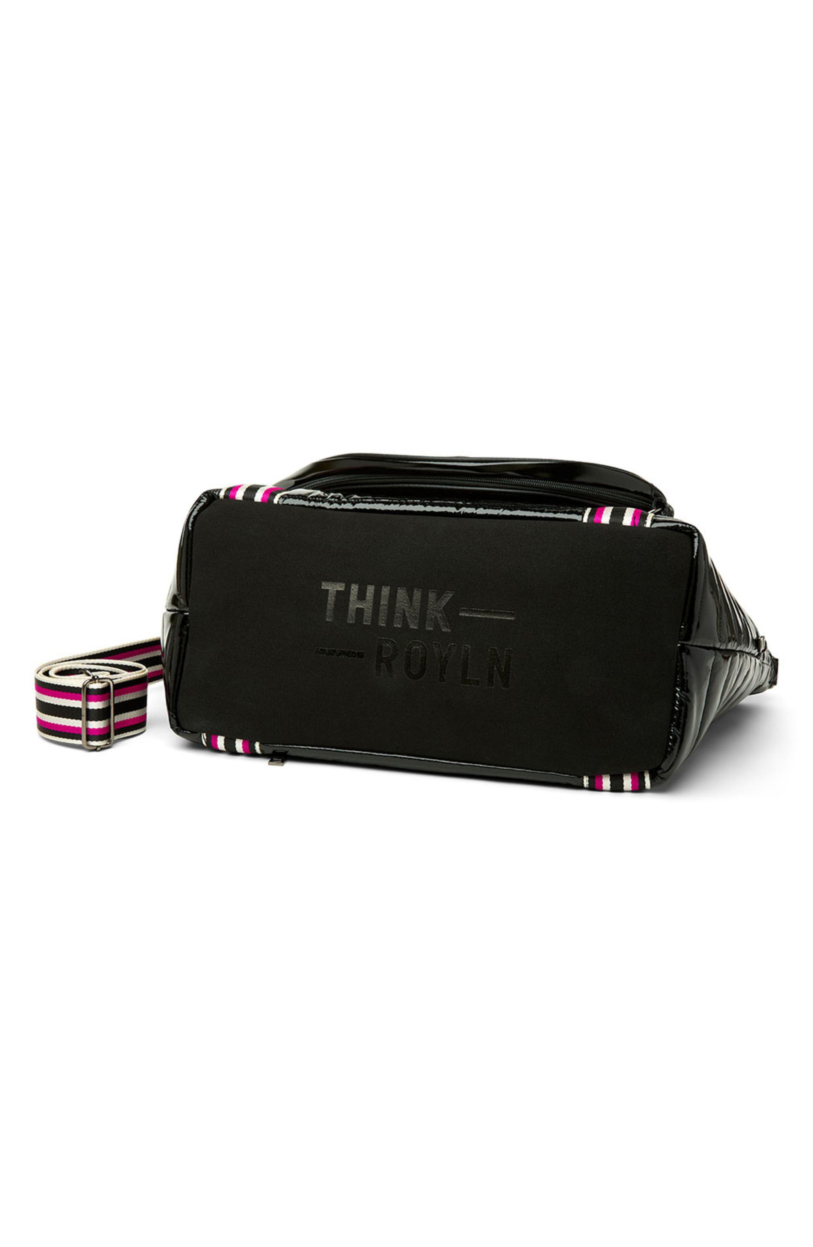 Love Royln Tennis Bag, Alternate, color, BLACK PATENT
