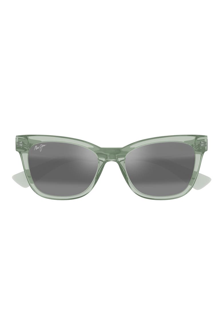 Hiwahiwa 54mm PolarizedPlus2® Wrap Sunglasses, Main, color, GREEN