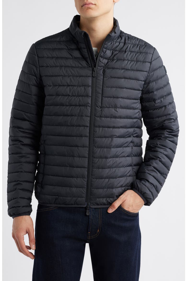 Cole Quilted Puffer Jacket, Alternate, color, BLACK