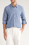 Coastaoro Linen & Cotton Blend Button-Up Shirt