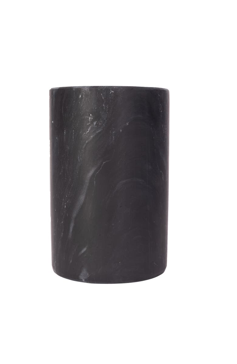 Artifacts Trading Company<sup>™</sup> Artifacts Trading Company Marble Cylinder Wine Cooler, Alternate, color, Black Matte