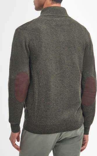 Barbour Elbow Patch Wool Cardigan | Nordstrom Barbour Elbow Patch Wool Cardigan | Nordstrom