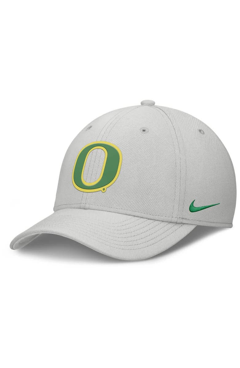 Nike Men's Nike  Gray Oregon Ducks Rise Practice Performance Adjustable Hat, Main, color, 