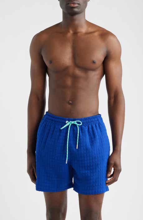The Citrus Punches Grid Textured 5.5-Inch Swim Trunks