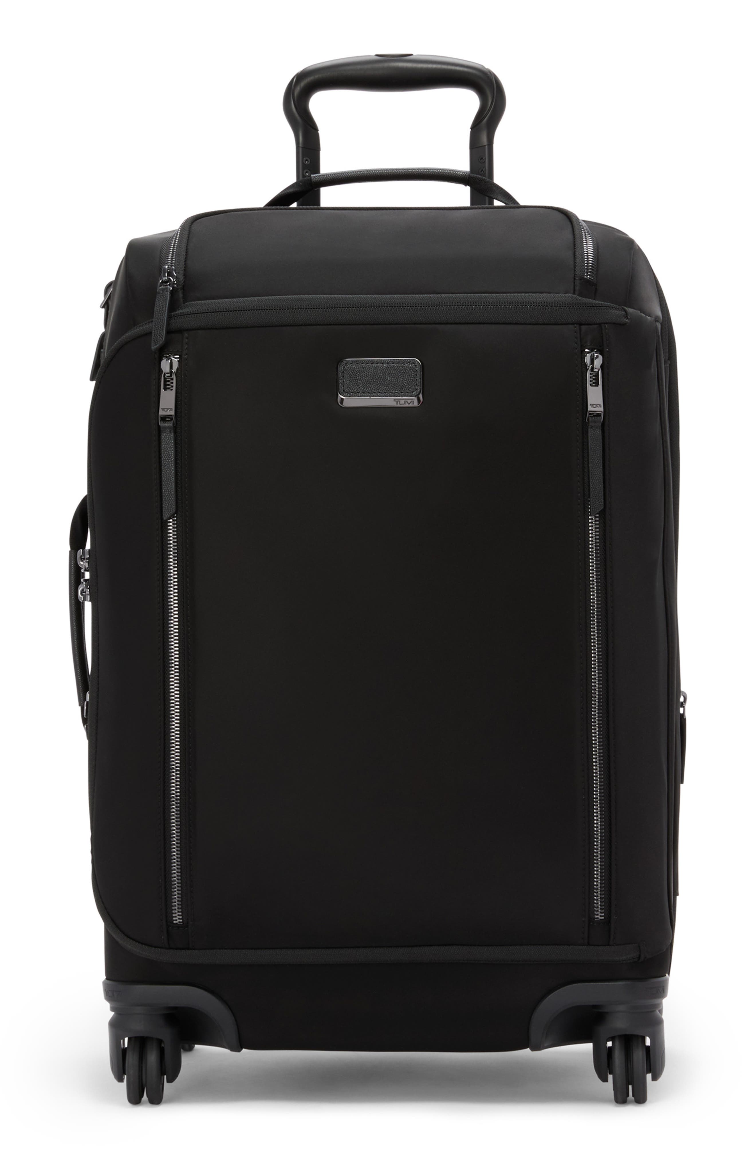 TUMI Léger 22-Inch International Wheeled Carry-On, Main, color, Black/ Gunmetal
