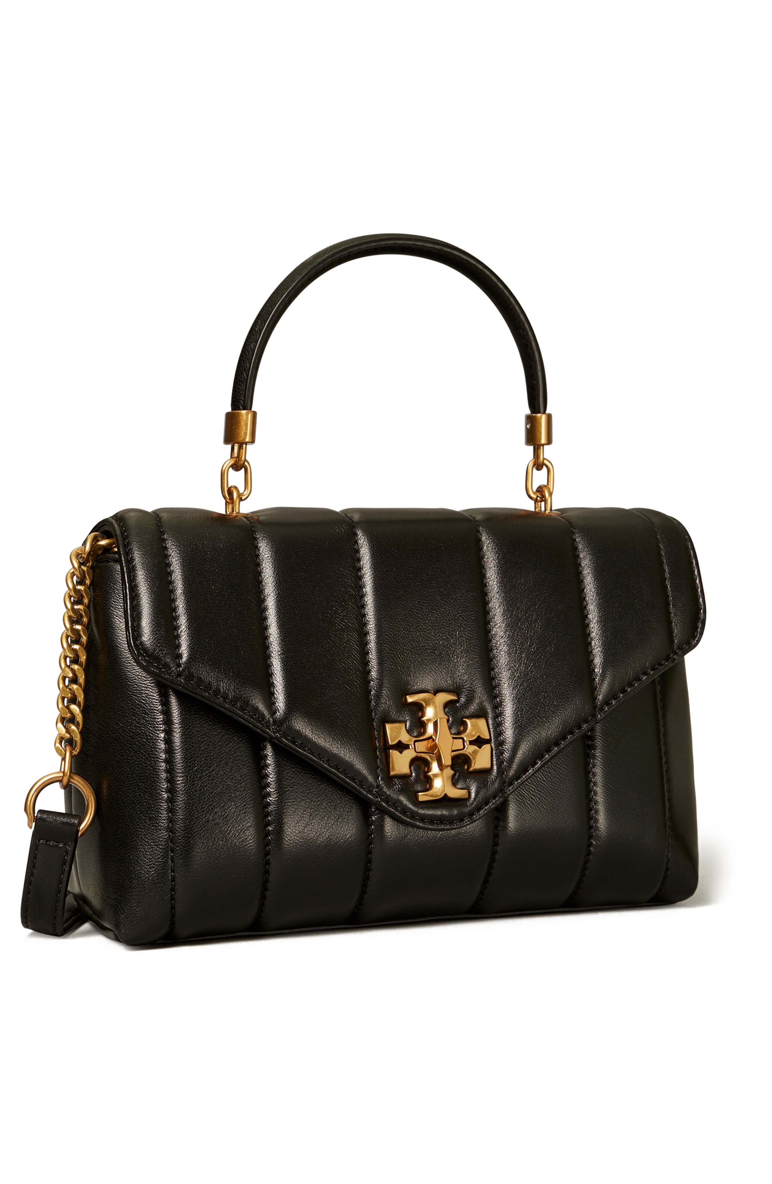 Tory Burch Kira Small Quilted Leather Satchel, Alternate, color, 