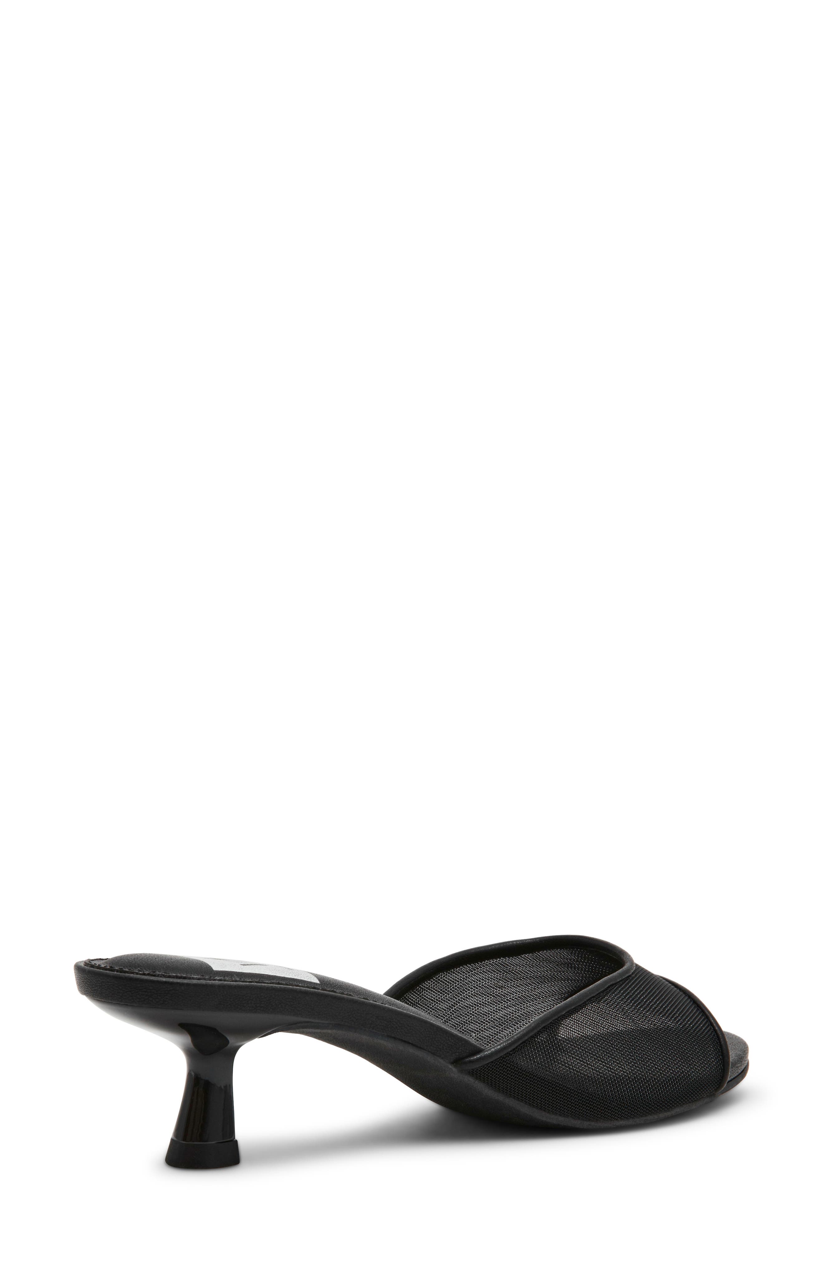 DV by Dolce Vita Dorthey Mesh Kitten Heel Sandal, Alternate, color, Black