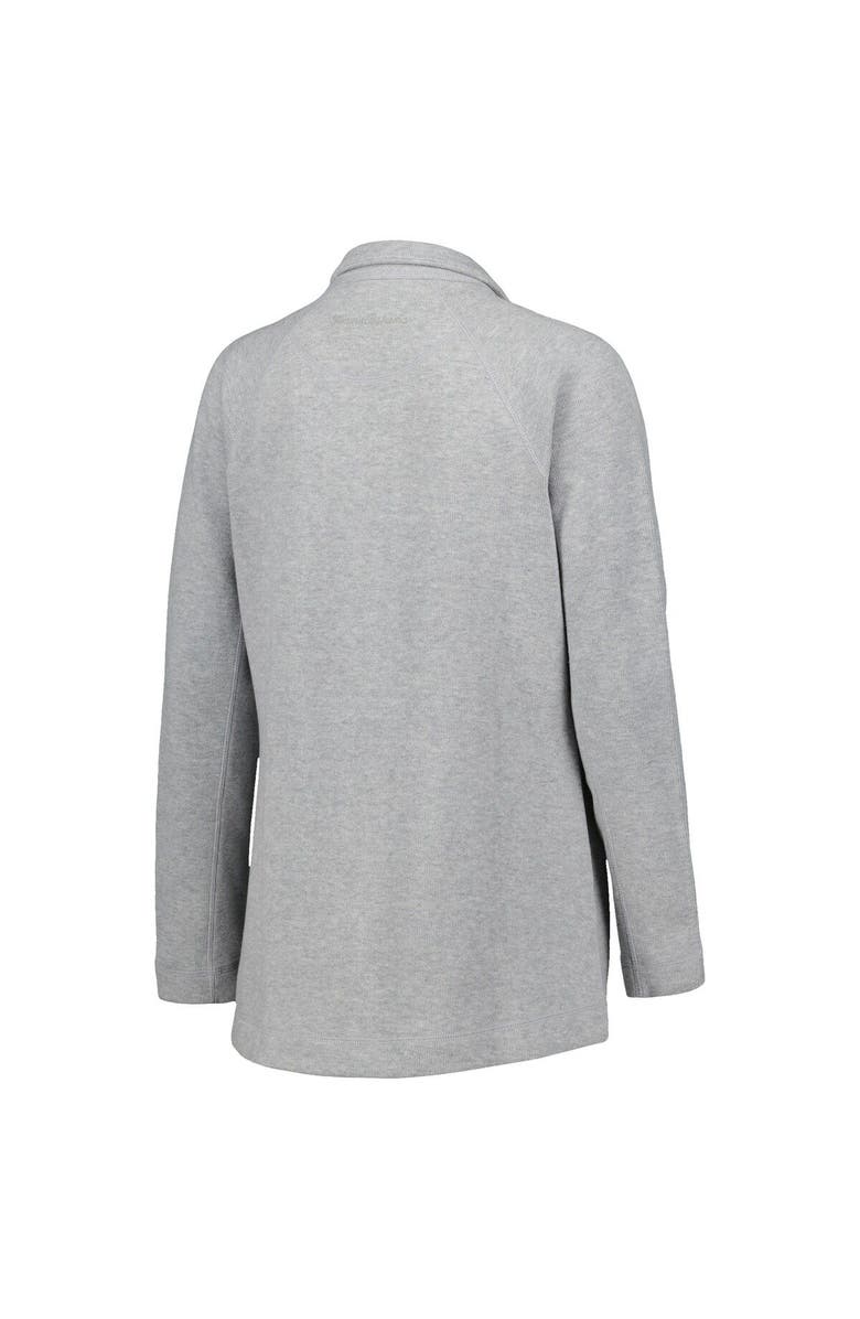 Tommy Bahama Women's Tommy Bahama Heather Gray Chicago Cubs Aruba Raglan Full-Zip Jacket, Alternate, color, Heather Gray