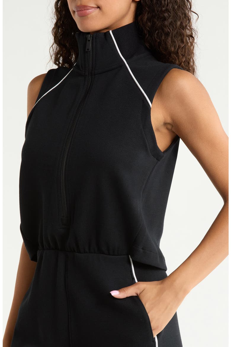 AirPiqué Jumpsuit, Alternate, color, VERY BLACK