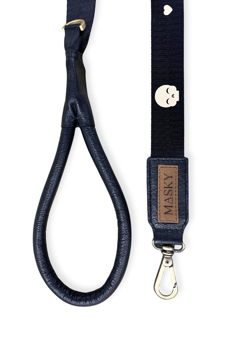 Masky Skull Leash, Alternate, color, Black