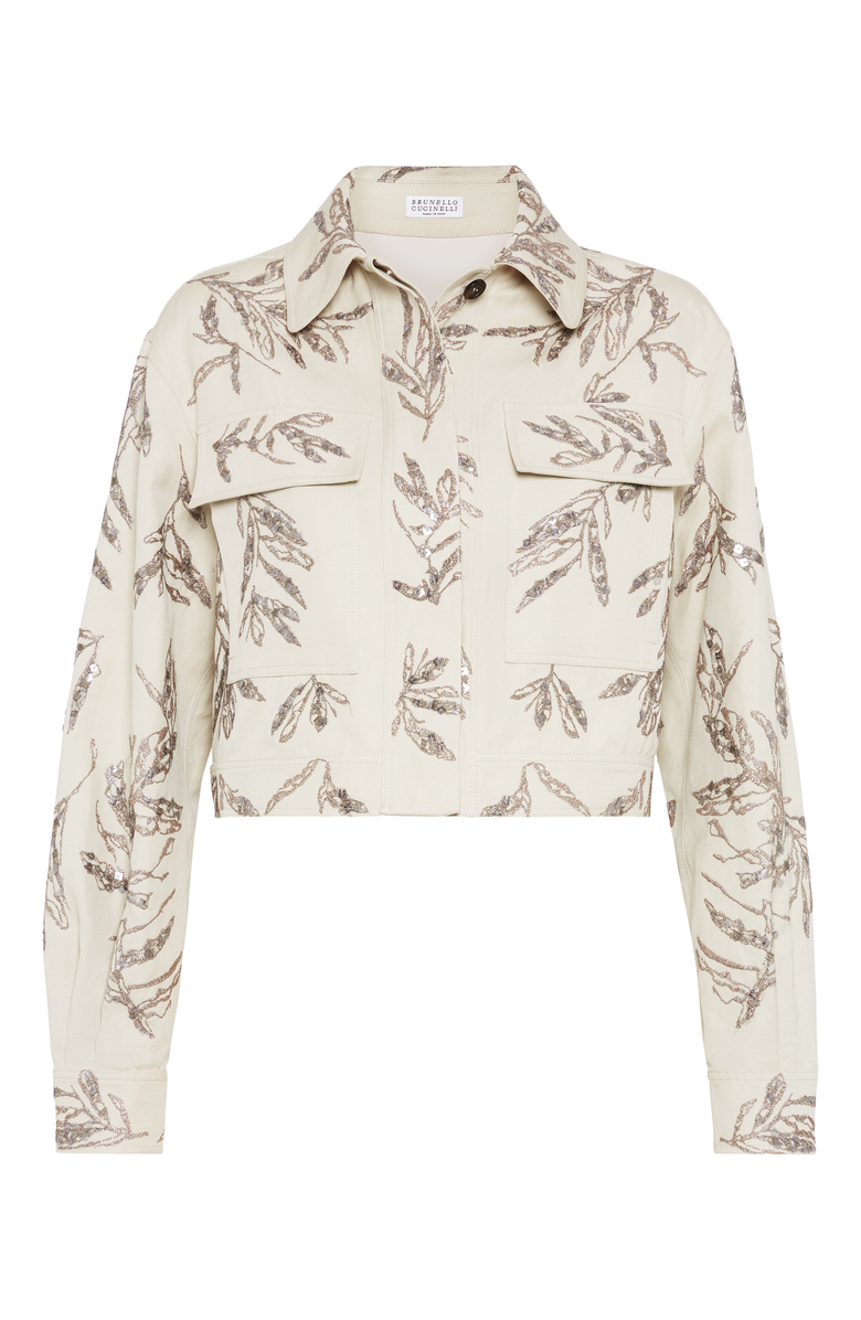 Brunello Cucinelli Flora Embroidery outerwear, Main, color, 