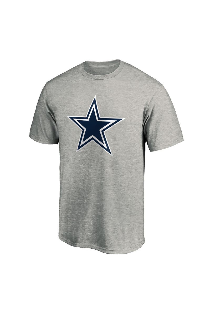 FANATICS Men's Fanatics Branded Heathered Gray Dallas Cowboys Primary Logo T-Shirt, Alternate, color, Heather Gray