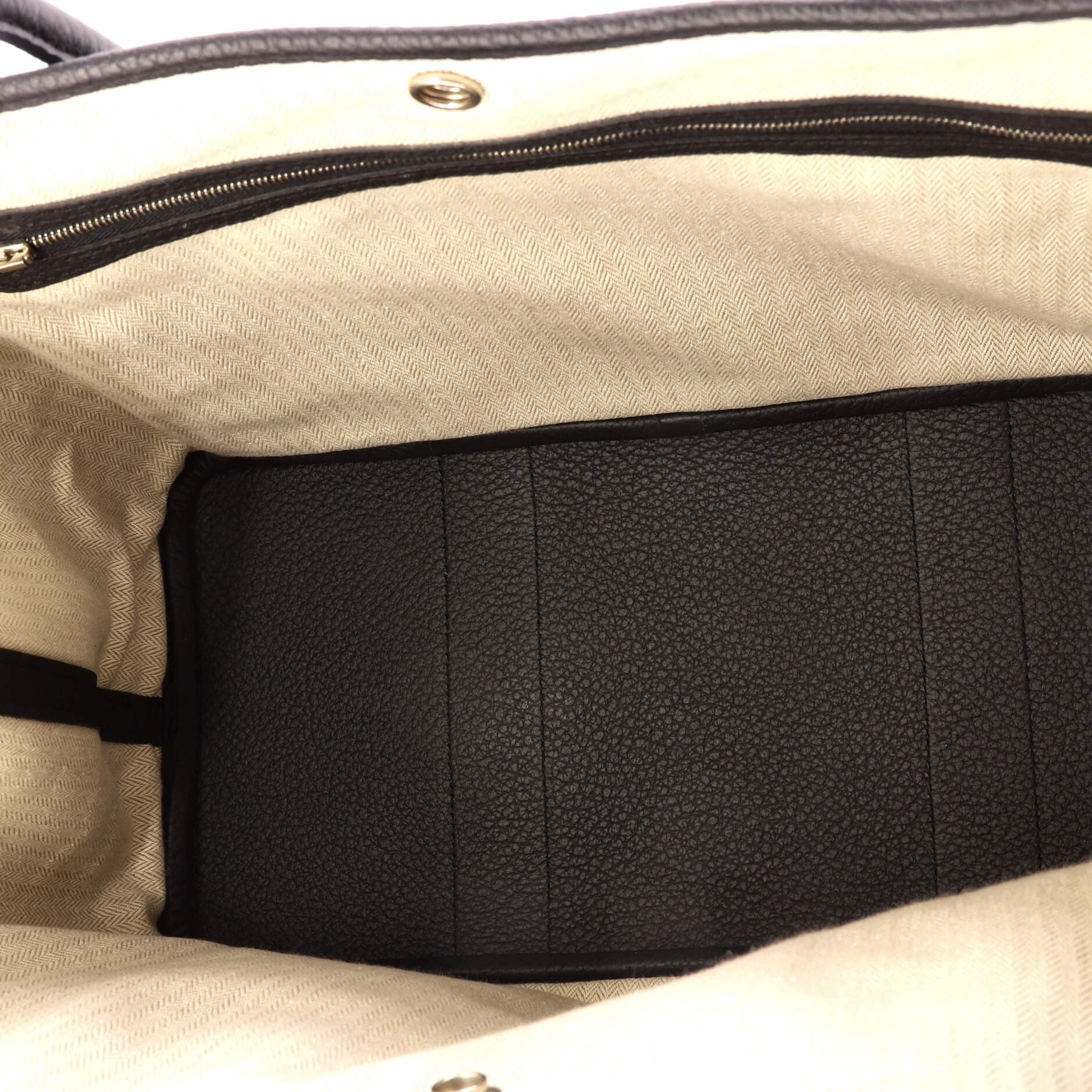 Garden Party Tote Leather 36, Alternate, color, Black