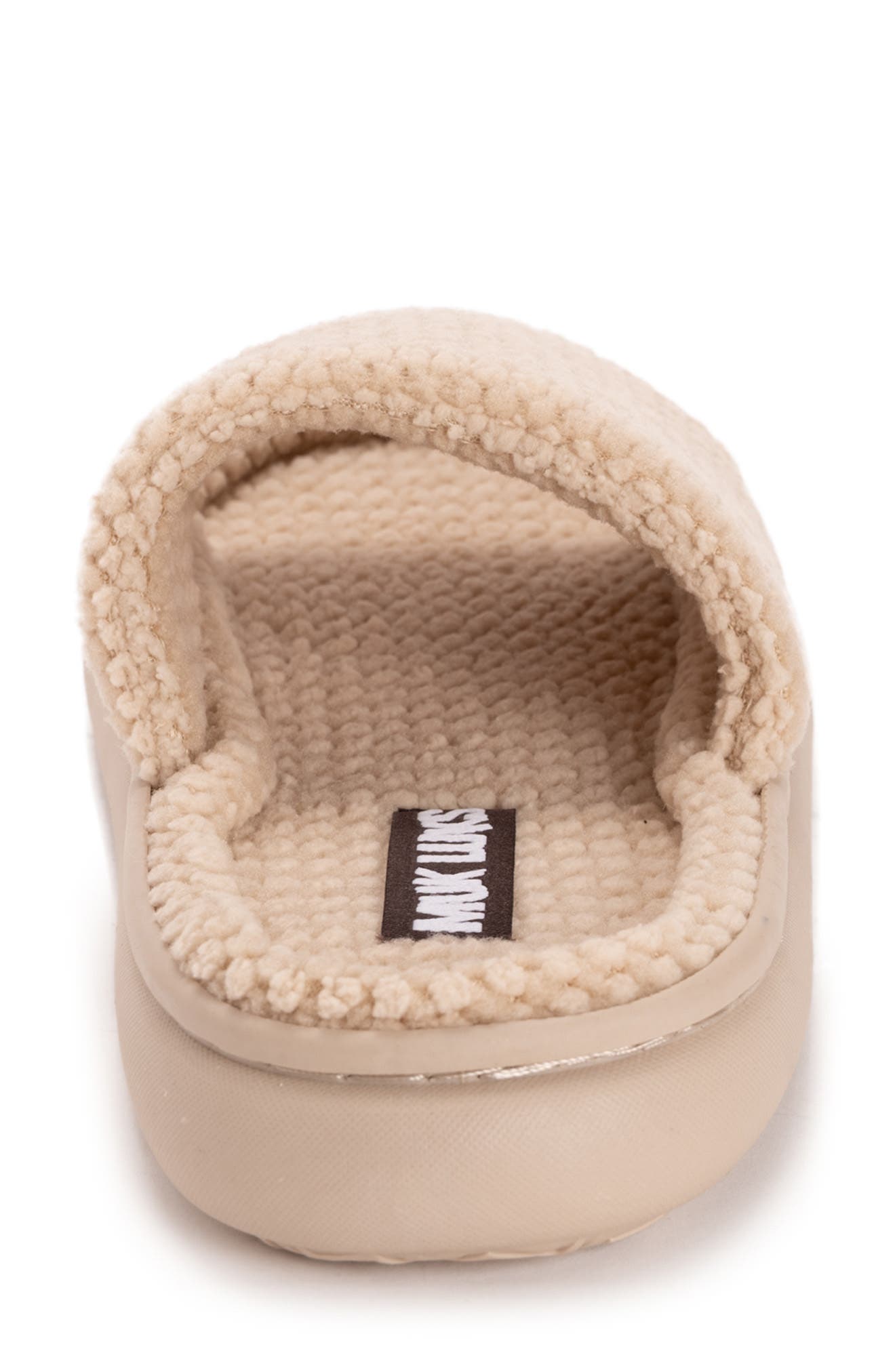 MUK LUKS Marsai Faux Shearling Slipper, Alternate, color, Wheat Knit