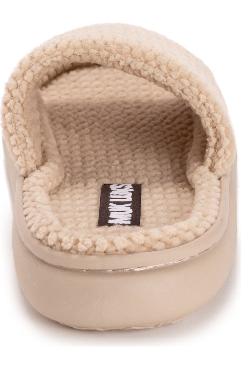 MUK LUKS Marsai Faux Shearling Slipper, Alternate, color, Wheat Knit