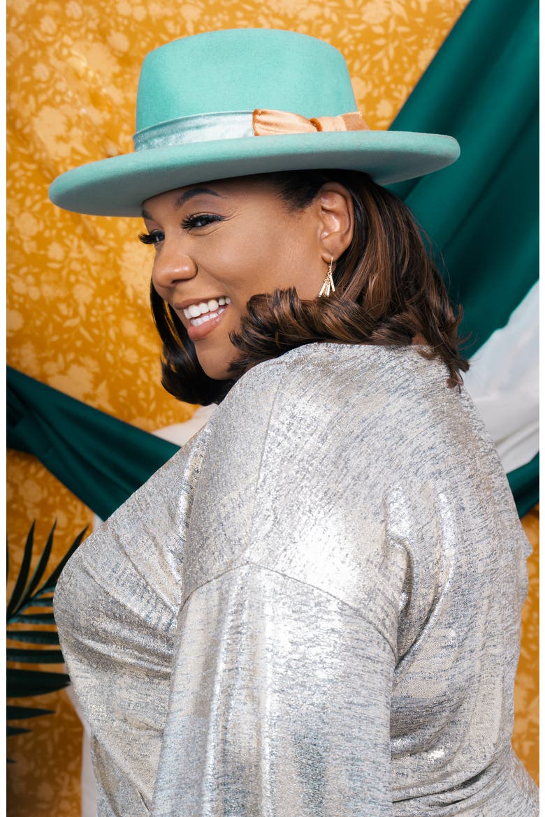 Darling N' Thyme Wool Hat, Alternate, color, TEAL
