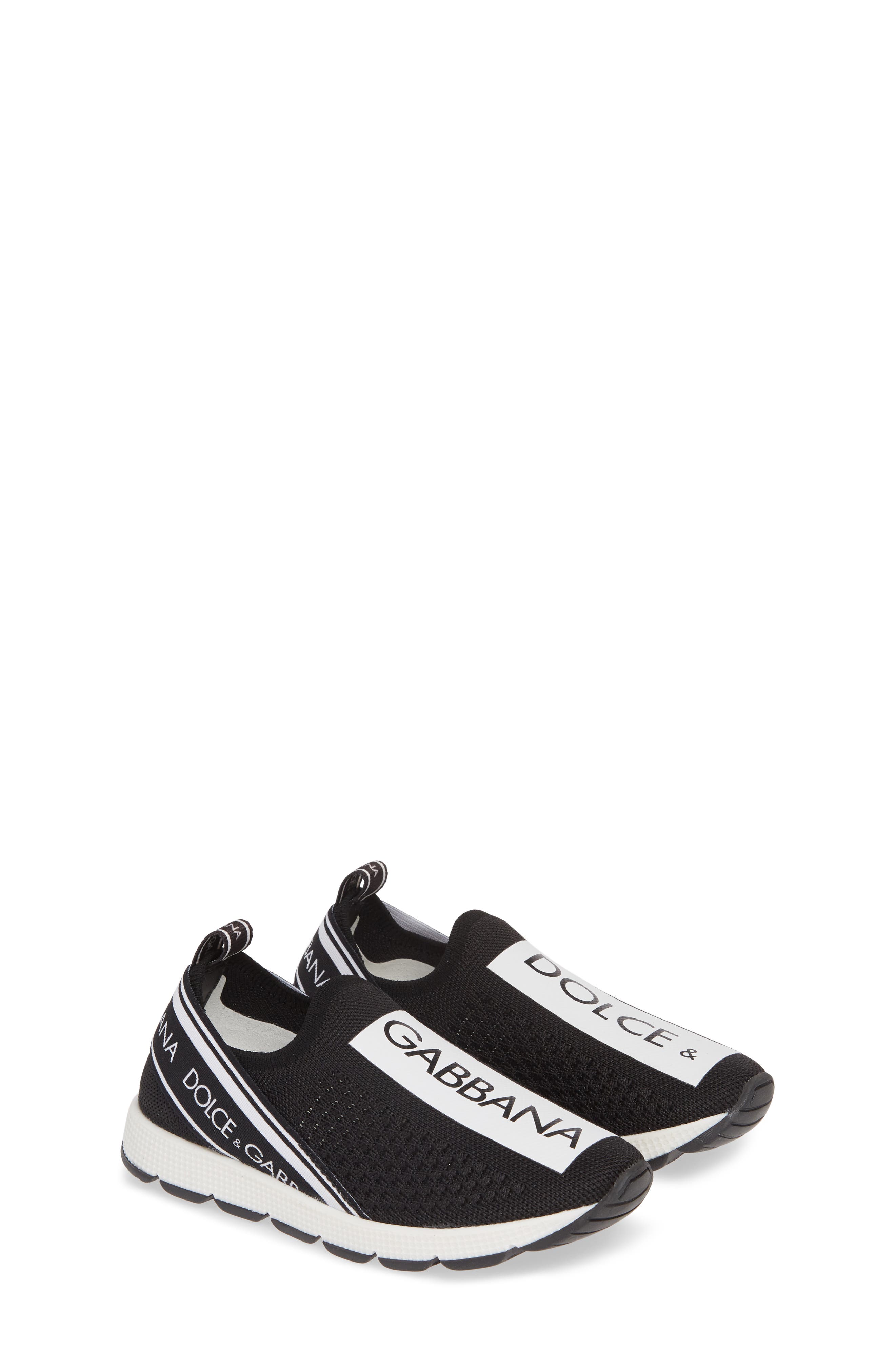 Dolce&Gabbana Logo Knit Slip-On Sneaker, Alternate, color, 