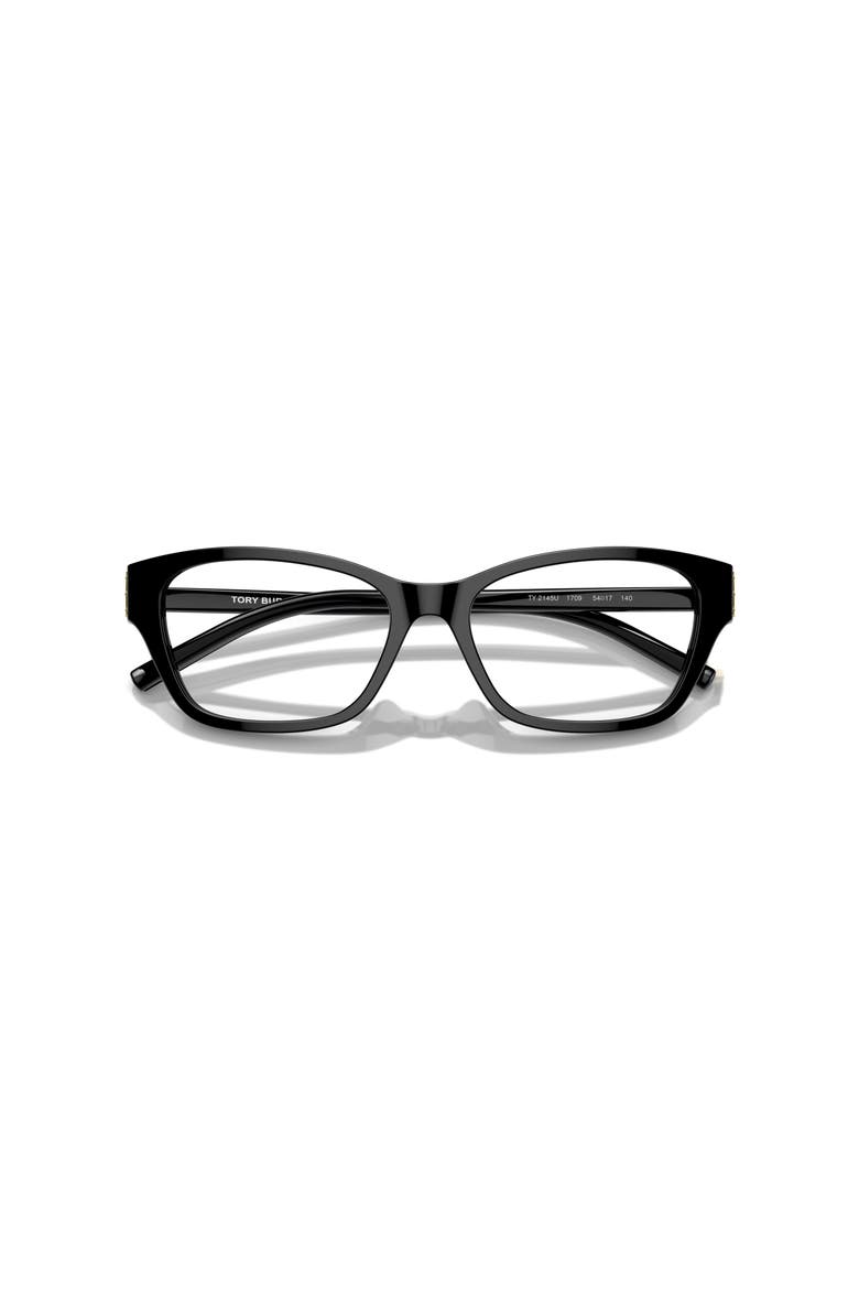 54mm Rectangle optical glasses, Alternate, color, Black