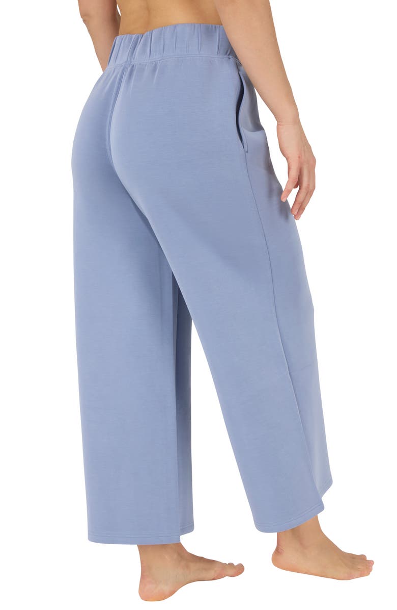 YOGALICIOUS SoftLite Elara Sandwash Culotte Pants, Alternate, color, Cloud Mist