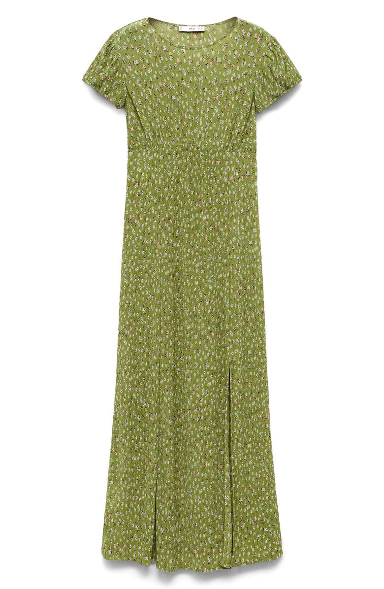 MANGO Floral Print Maternity Dress, Alternate, color, Green