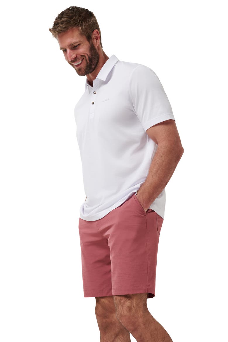 Travel Year flat Front Shorts, Alternate, color, HEATHER ROAN ROUGE