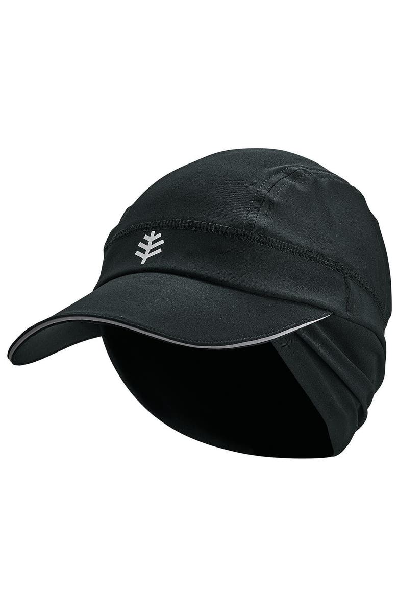 Coolibar Fitness Cap with Ear Coverage, UPF 50+ Sun Protection, Emmet, Alternate, color, Black