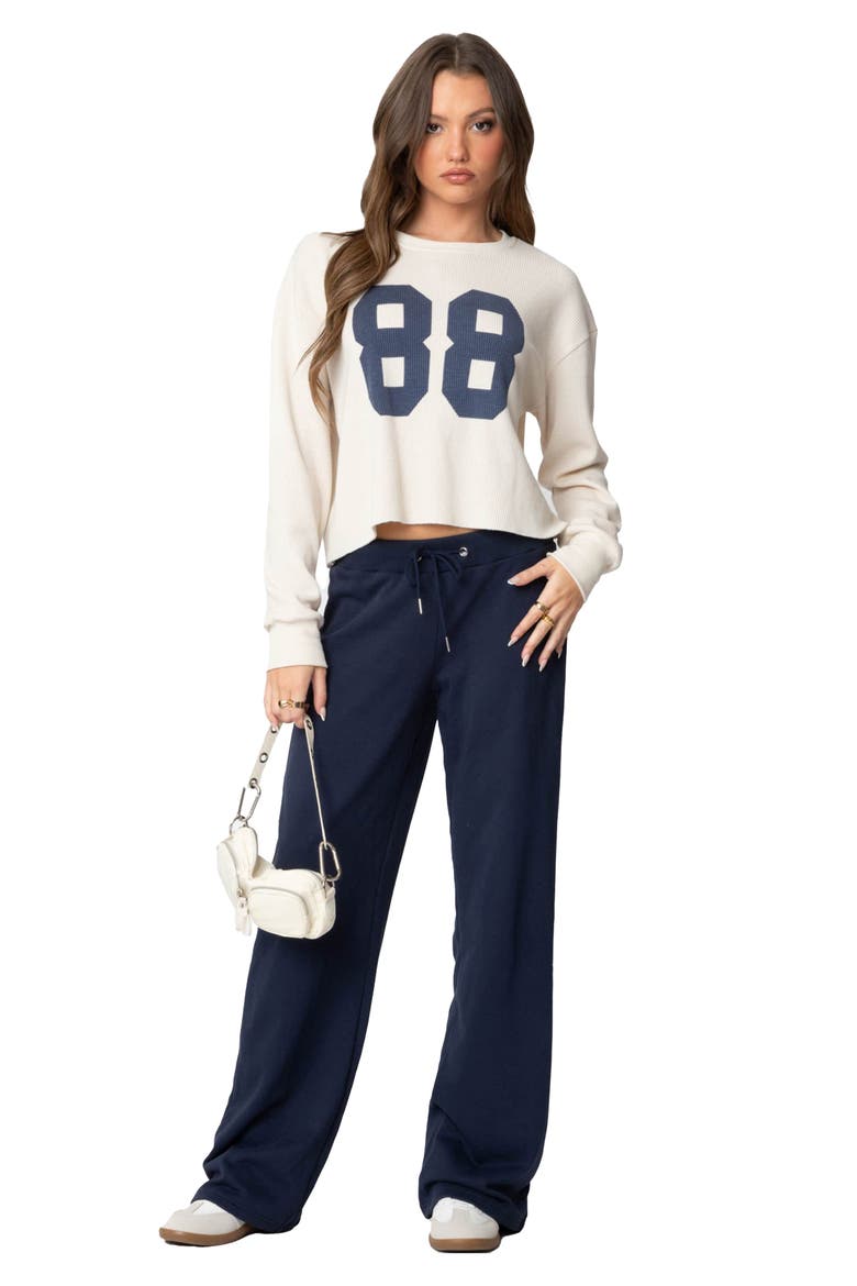 Quinn Straight Leg Sweatpants, Alternate, color, NAVY