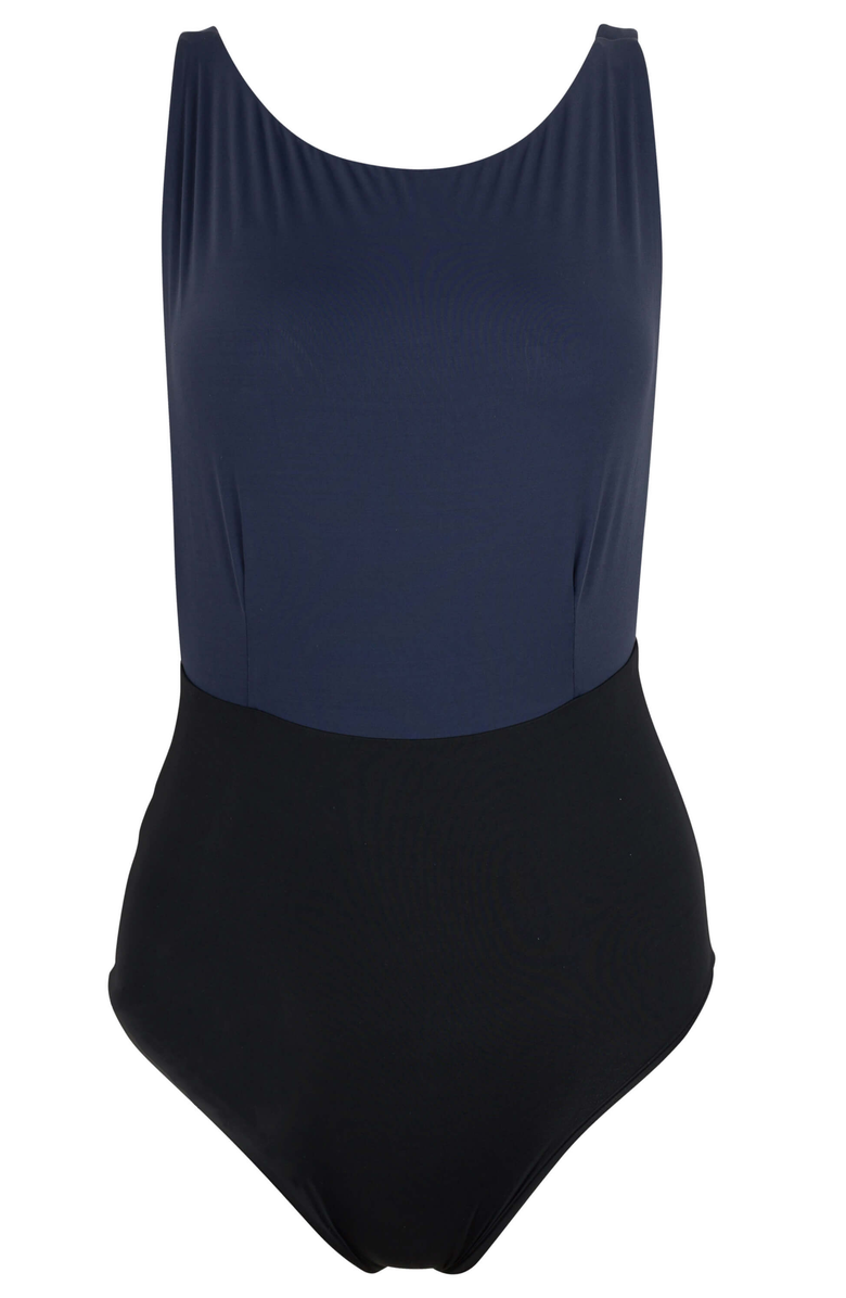 Sauipe Kate One Piece Swimsuit, Alternate, color, Black / Navy Blue