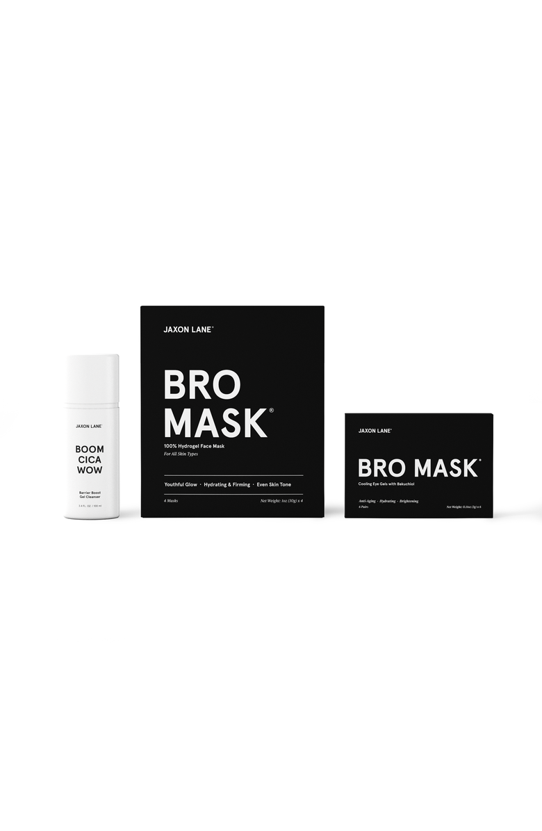 JAXON LANE Ready Set Glow Bro Mask Facial Gift Set, Alternate, color, NO COLOR