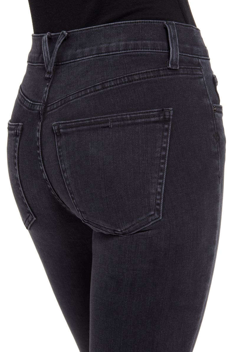 Veronica Beard Women's Emma Frayed Skinny Jeans, Alternate, color, Washed Onyx