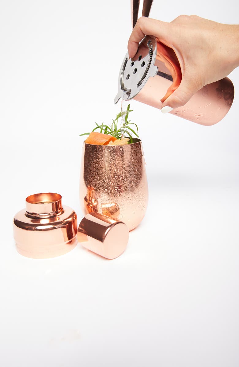 Uncommon James by Kristin Cavallari Copper Cocktail Shaker, Alternate, color,