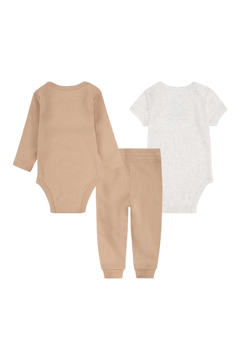 Solid 3-Piece Bodysuits & Joggers Set, Alternate, color, HEMP