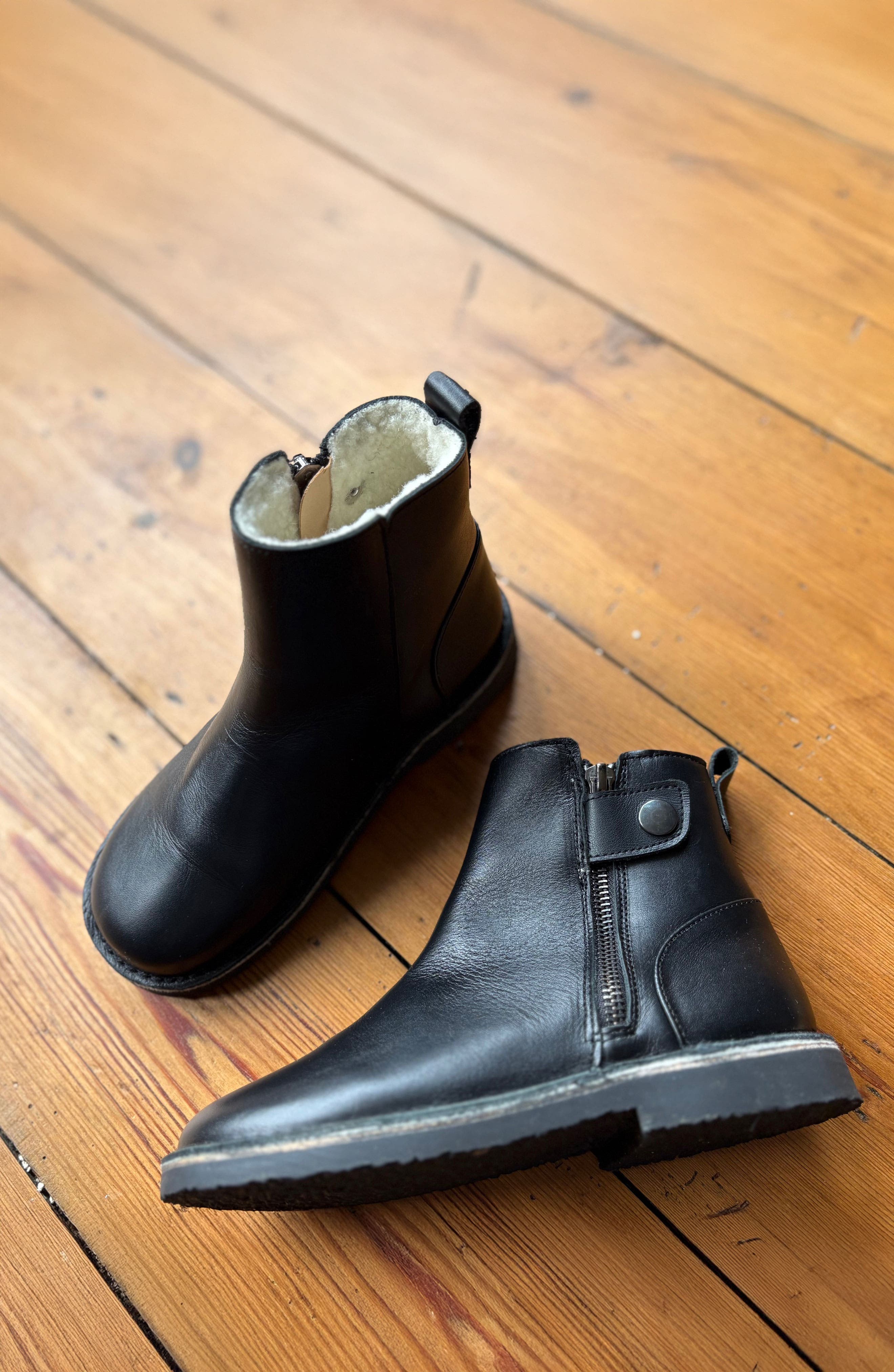 Young Soles Winston Wool Kids Ankle  Bootking Boot, Alternate, color, Black