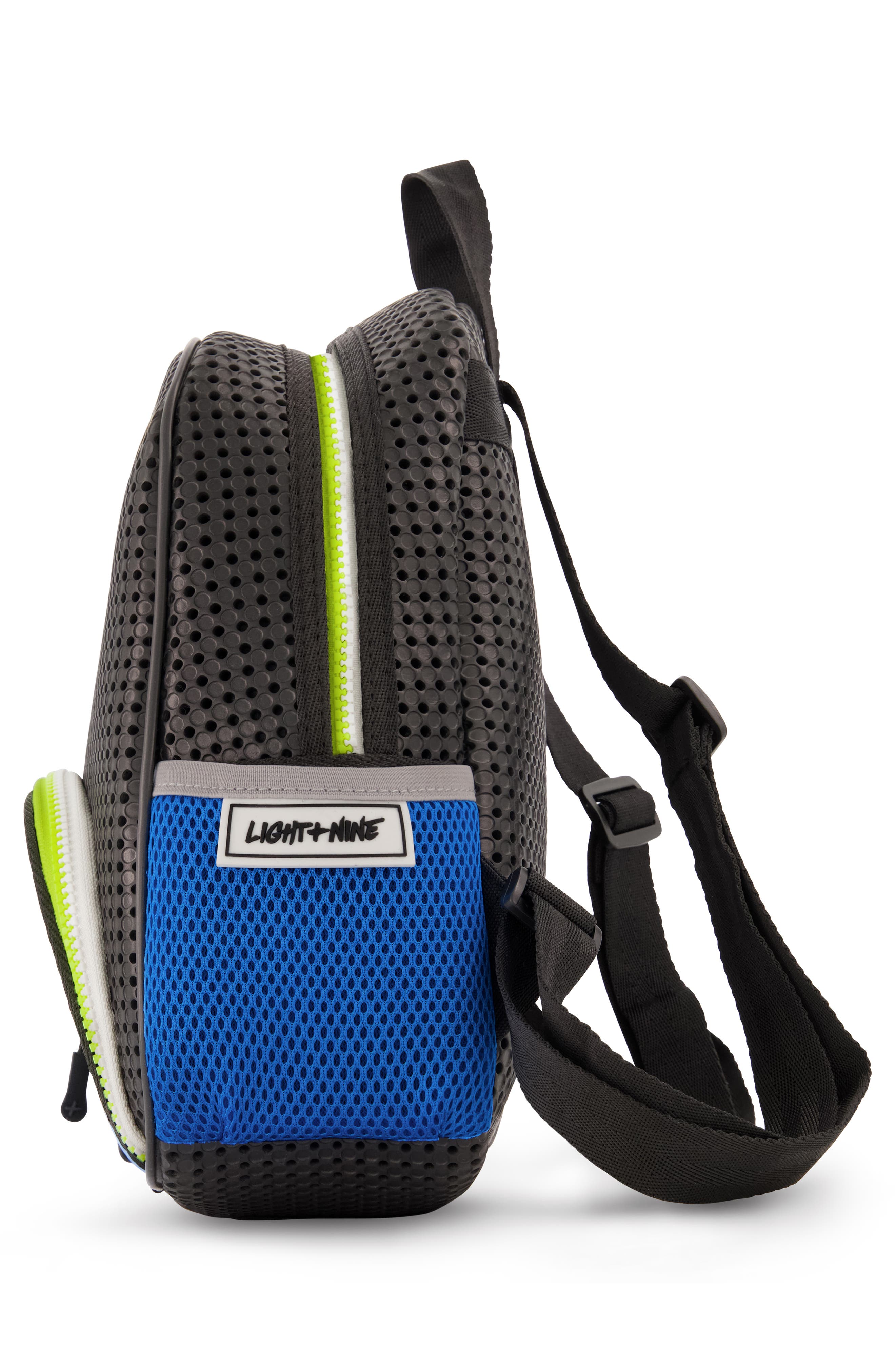 Light+Nine Electric Blue Little Miss Water Resistant Backpack, Alternate, color, 