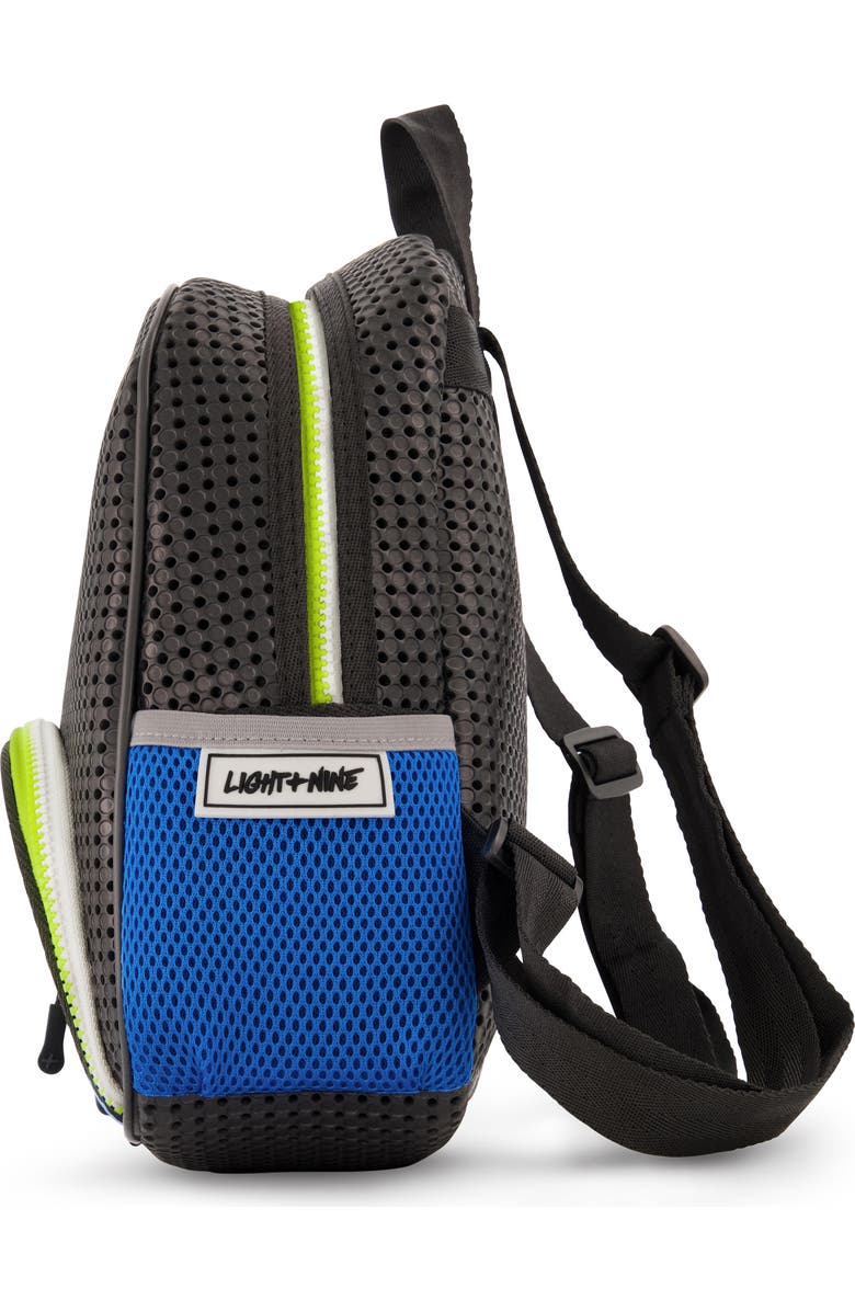 Light+Nine Electric Blue Little Miss Water Resistant Backpack, Alternate, color,